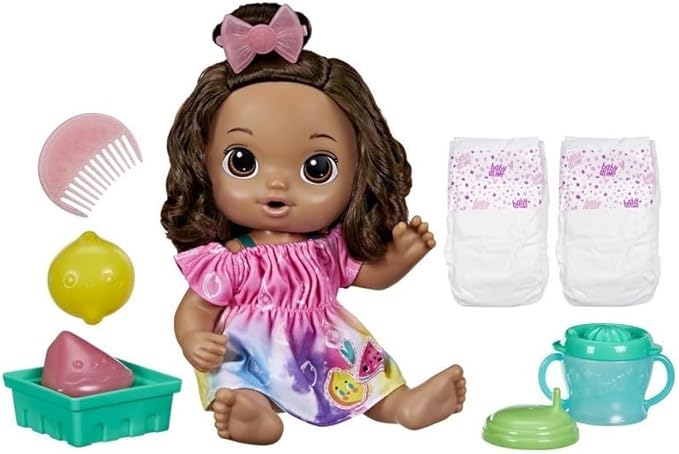 Baby Alive Doll Brown Hair Baby Alive Soft 'n Cute Doll, Brown