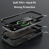 16 Pro Max Hybrid Heavy Duty Magnetic Case-iPhone